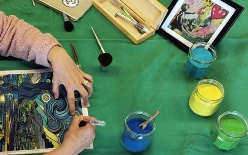 Exposition Tableaux de Sable jusqu'au 15/06