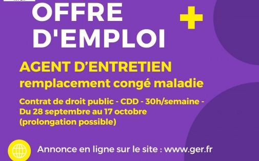 Recrutement Agent Entretien 