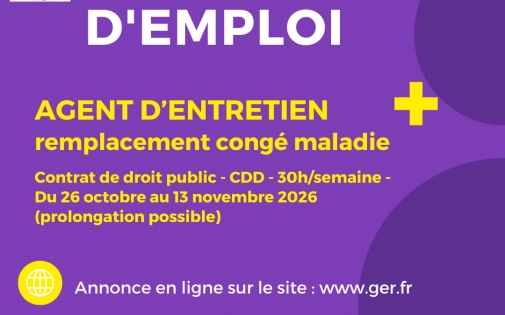 Recrutement Agent Entretien 