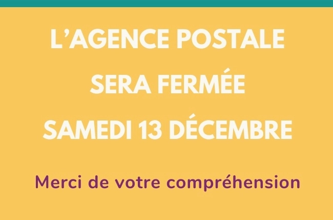 Fermeture Agence Postale