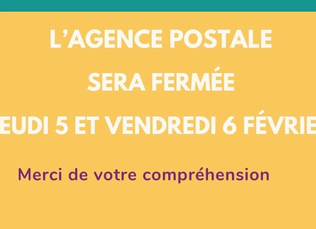 Fermeture Agence Postale