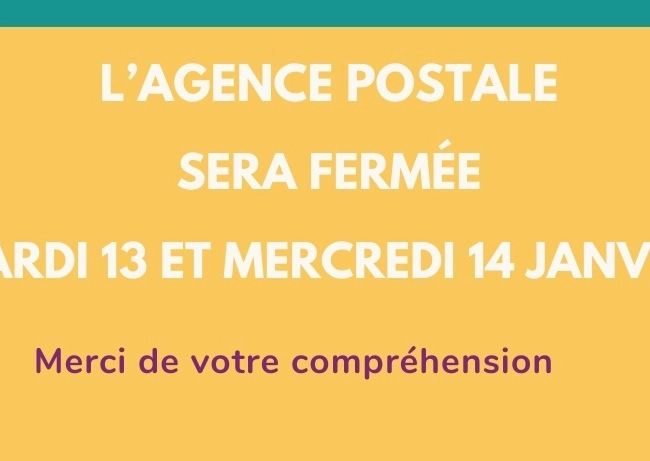 Fermeture Agence Postale