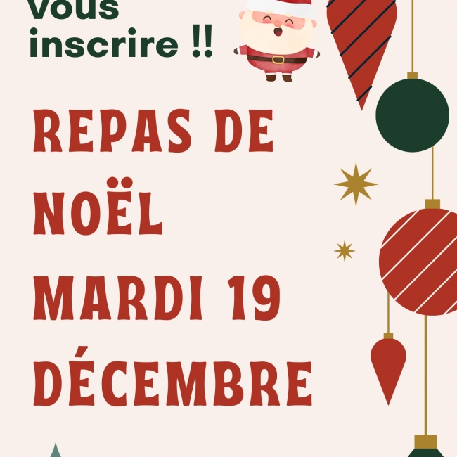 Cantine REPAS DE NOEL
