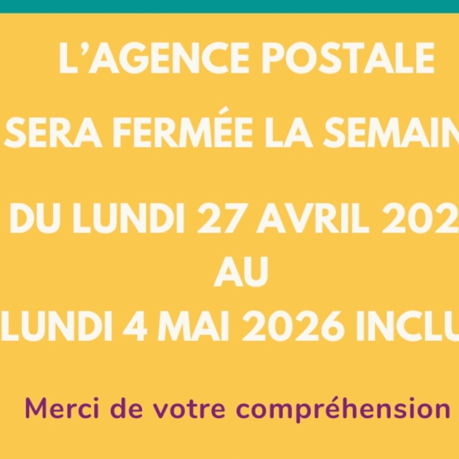 Fermeture Agence Postale
