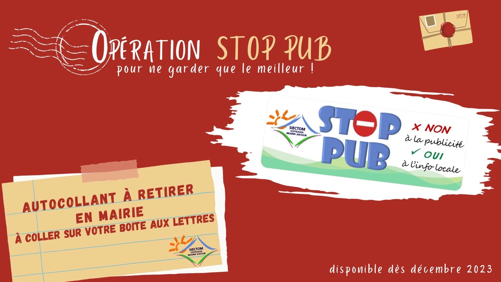 Autocollant à retirer en mairie