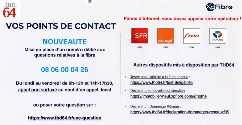 Mise place de la Fibre 