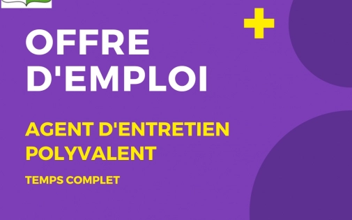 Recrutement Agent Entretien Polyvalent
